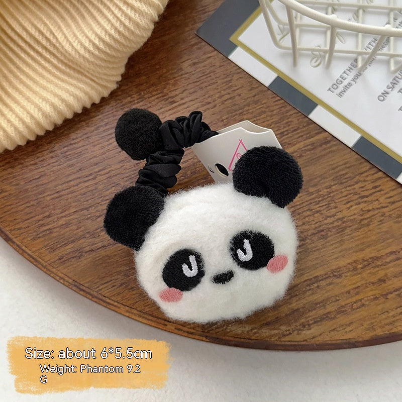 Cartoon Young Girl Panda Grip Cute Three-dimensional Doll Children's Headband