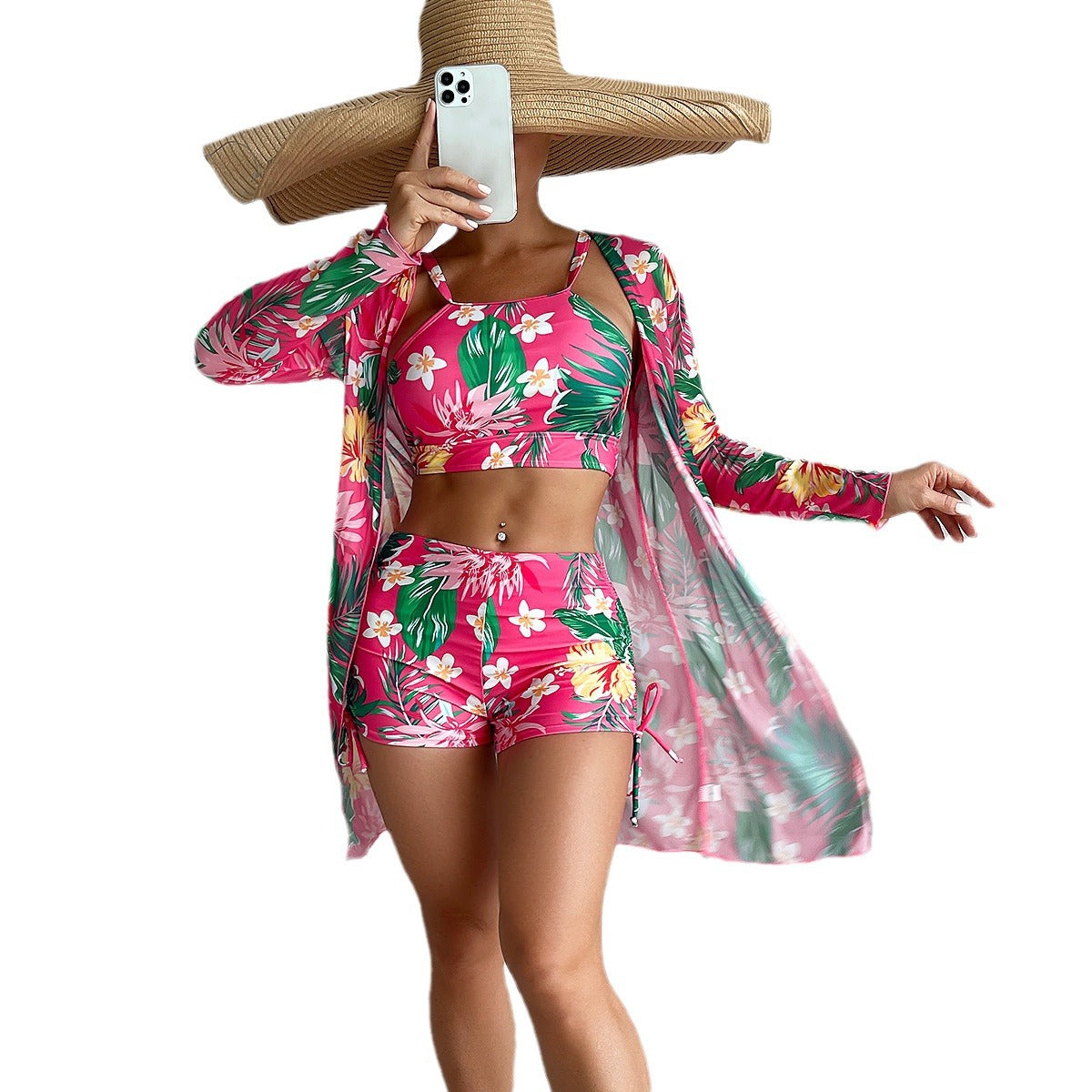 Women's Printed Swimsuit Women's Split Three-piece Suit