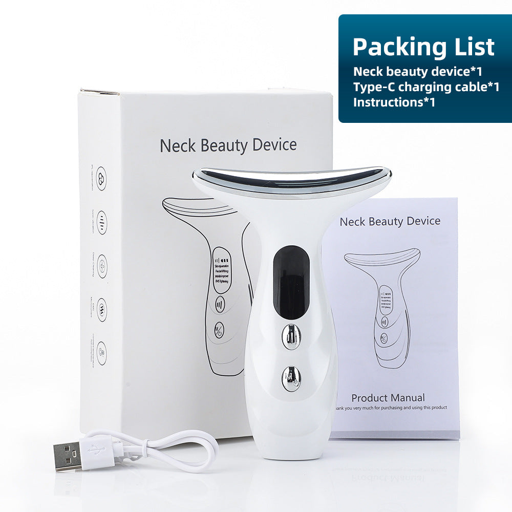 Neck Beauty Instrument The Third Gear Adjust Neck Eye Lifting And Tightening Fade Wrinkles Vibrator