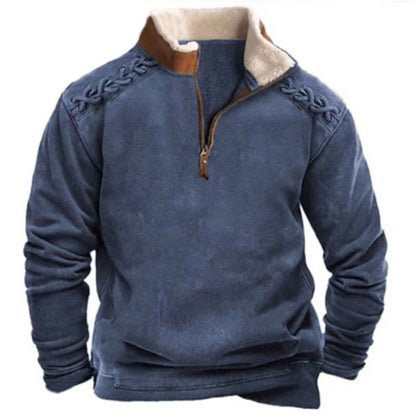 Half Zipper Sweater Men's 3d Digital Printing