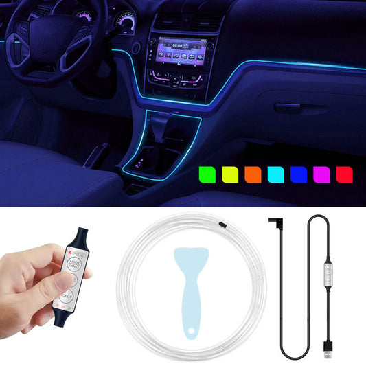 Car Colorful Luminescent Light USB Wireless