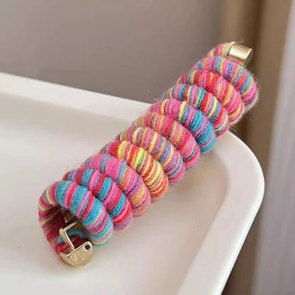 Wool Straight Phone Line Hair Ring Hair Braiding Artifact Women