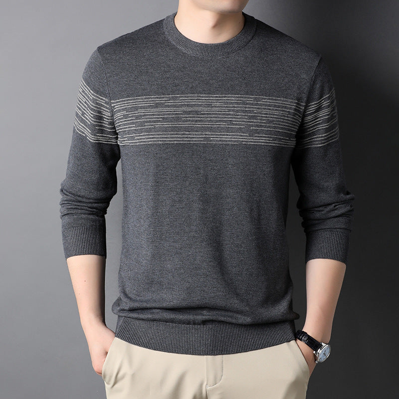 Winter Sweater Long Sleeve Men's Sweater Straight