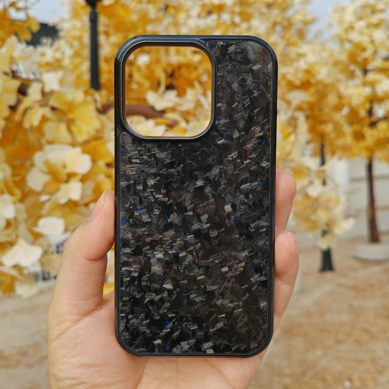 Gold Foil Carbon Fiber Forged Grain Phone Case