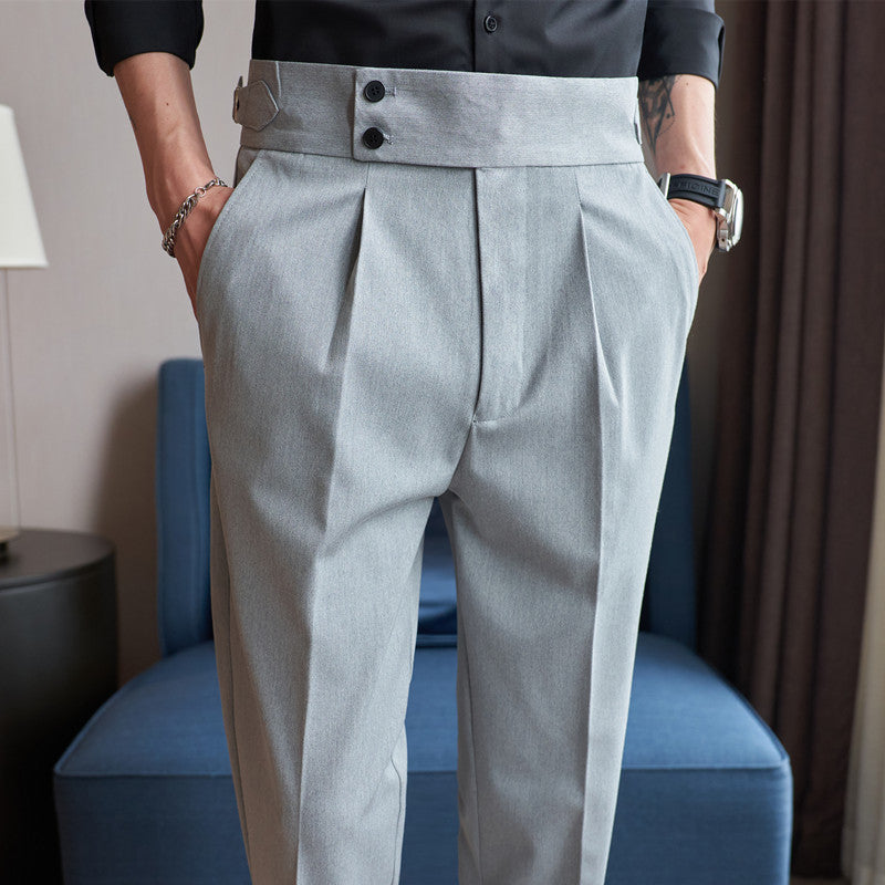 Men's Wear High-grade Straight-leg Trousers