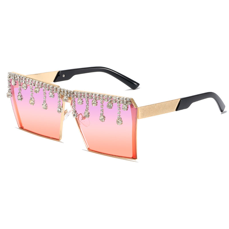 European And American Popular Diamond Sunglasses Box All-matching