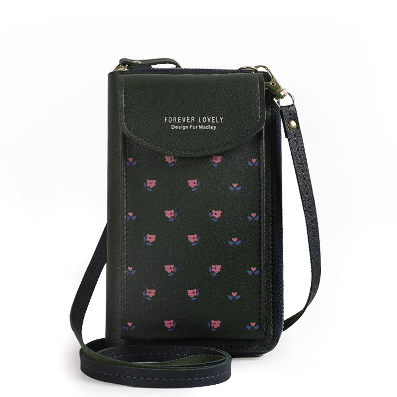 Women's Large Capacity Multi-functional Solid Color Fashion Mobile Phone Bag