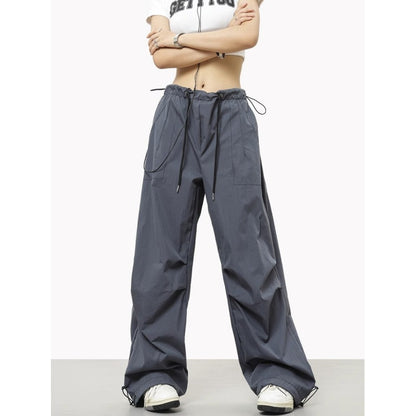 Drawstring Elastic Waist Casual Charging Sports Trousers