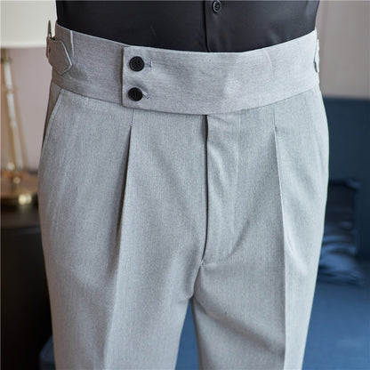 Men's Wear High-grade Straight-leg Trousers