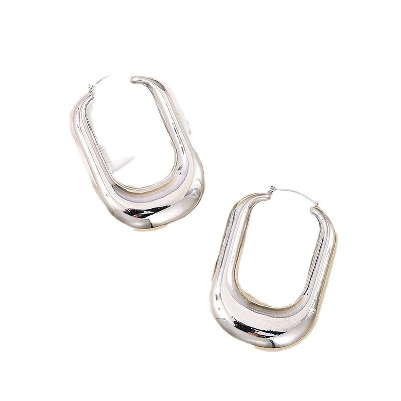 Creative U-shaped Irregular Exaggerated Temperamental Vintage Earrings