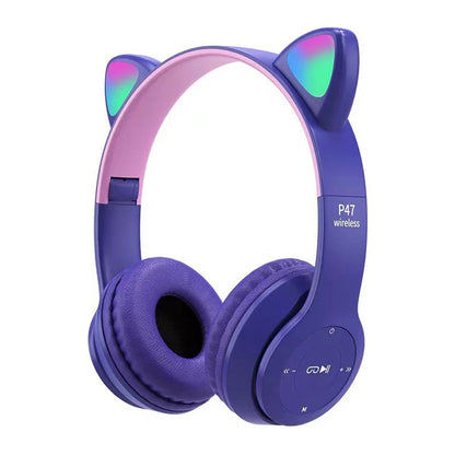 Children's Headset Bluetooth Headset Wireless Game Folding Card Call