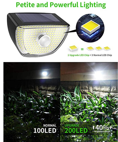 Solar Induction Lamp 200LED Small Briefs Outdoor Courtyard