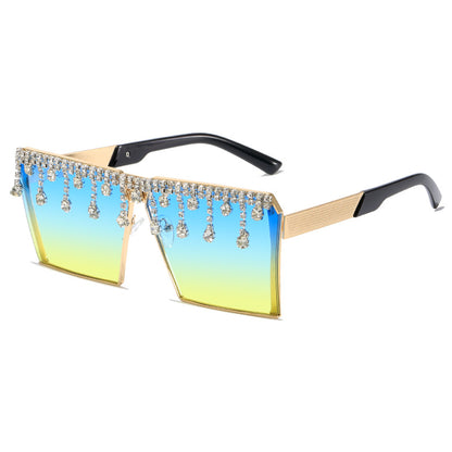 European And American Popular Diamond Sunglasses Box All-matching