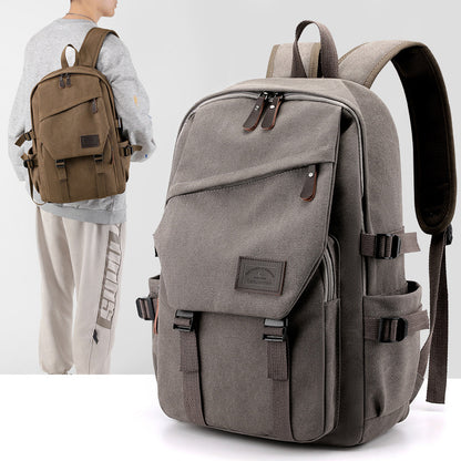 Retro Trendy Large Capacity Student Schoolbag