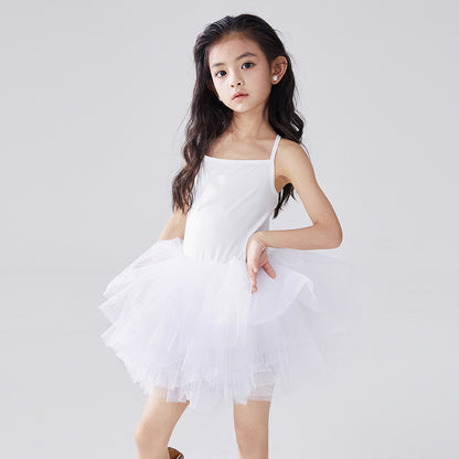 New Suspender Dress Ballet Princess Dress Children Dance Performance Wear Wear Gauze
