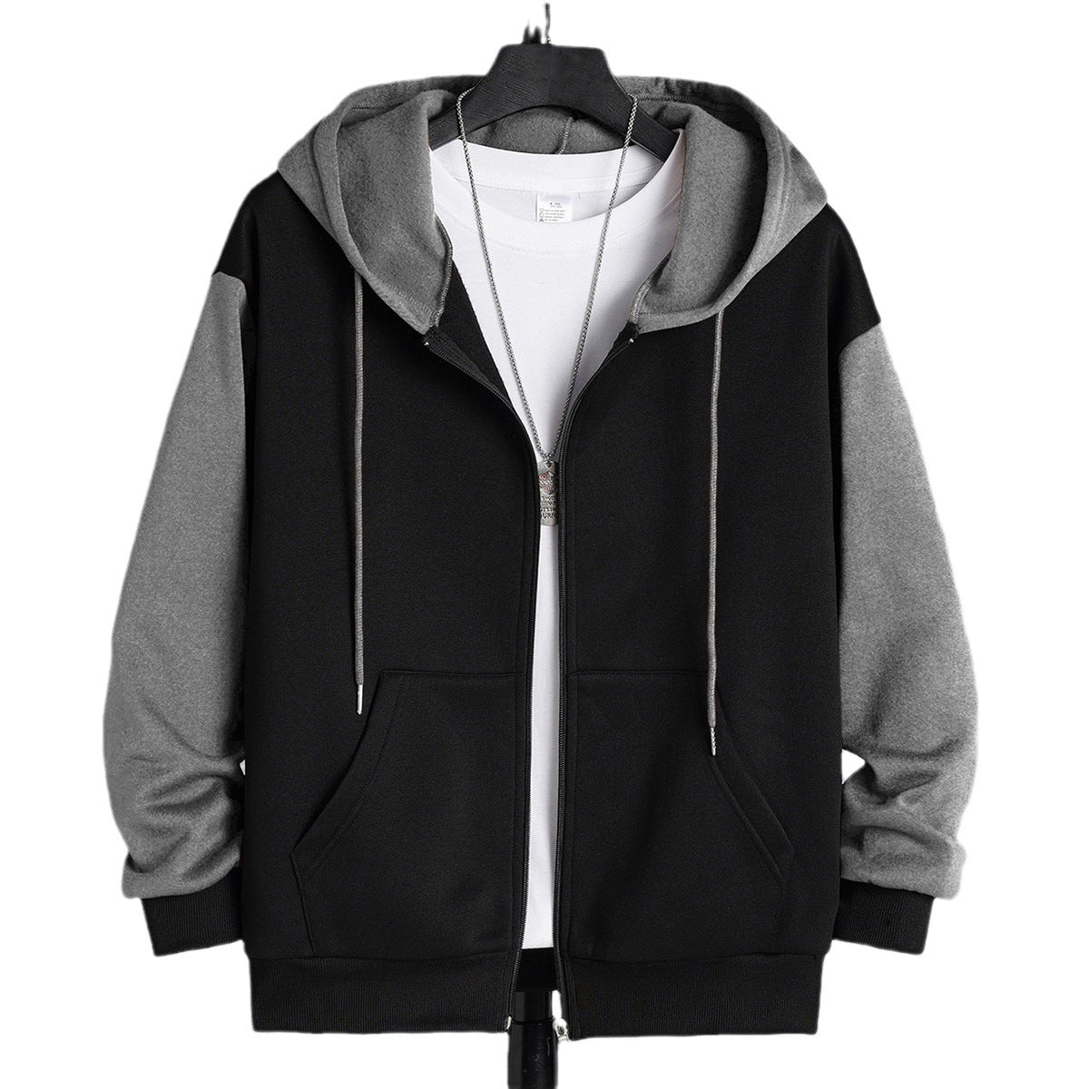 Zipper Hooded Sweater Men's Sports And Leisure