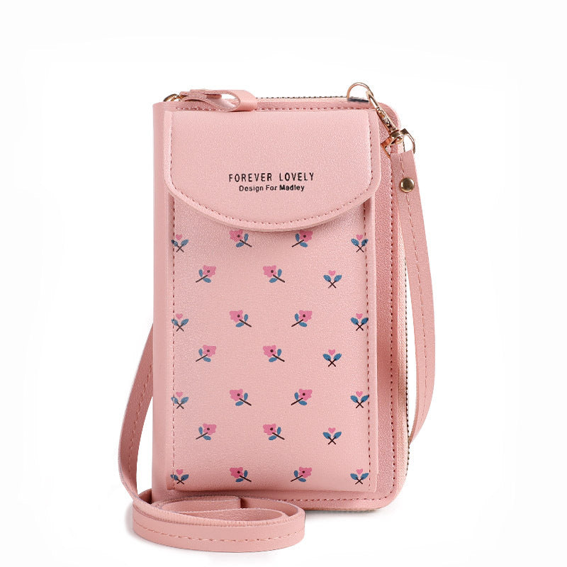 Women's Large Capacity Multi-functional Solid Color Fashion Mobile Phone Bag