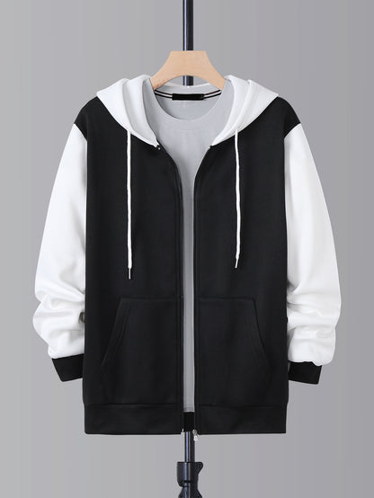 Zipper Hooded Sweater Men's Sports And Leisure
