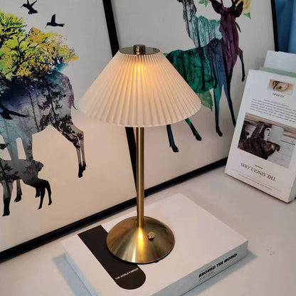 Light Luxury Metal Creativity Mushroom Small Night Lamp