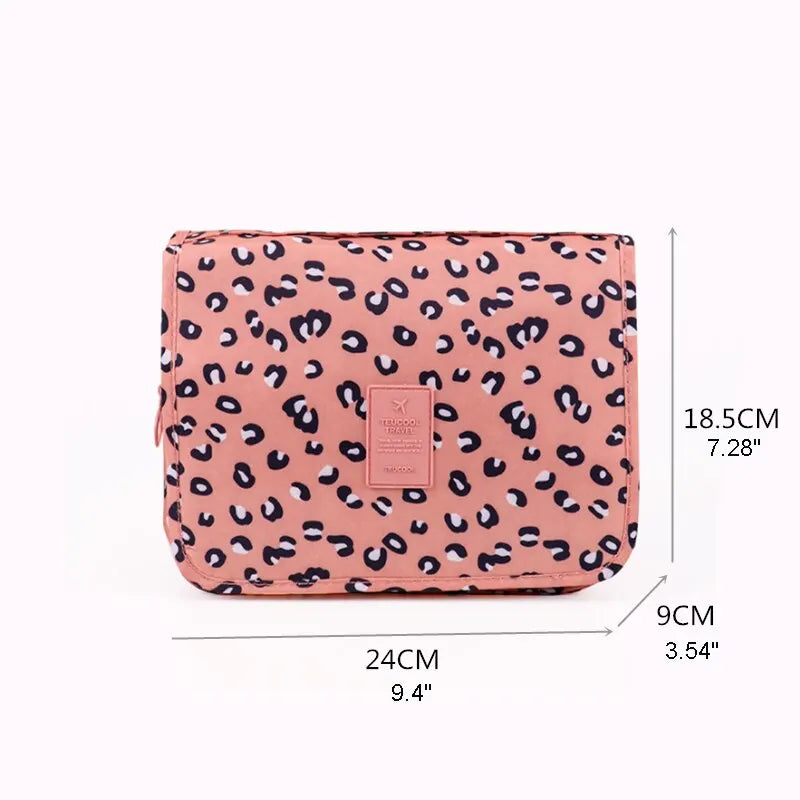 Cosmetic Bag Women Travel Pouch Waterproof Toiletries Beauty Organizer Ladies Bathroom Neceser Makeup Storage Bag With Hook