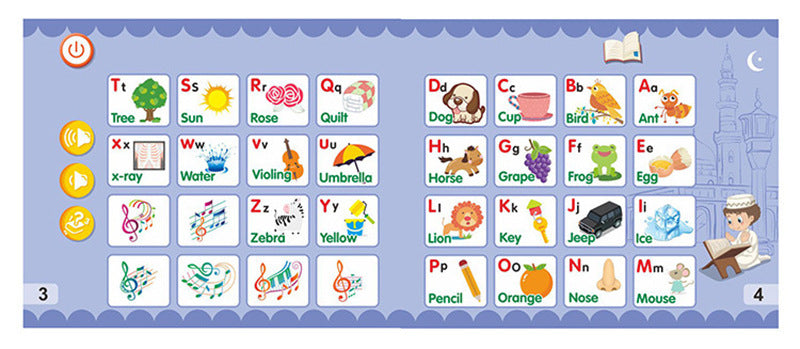 Arabic English Bilingual E-book Early Education Smart Toy