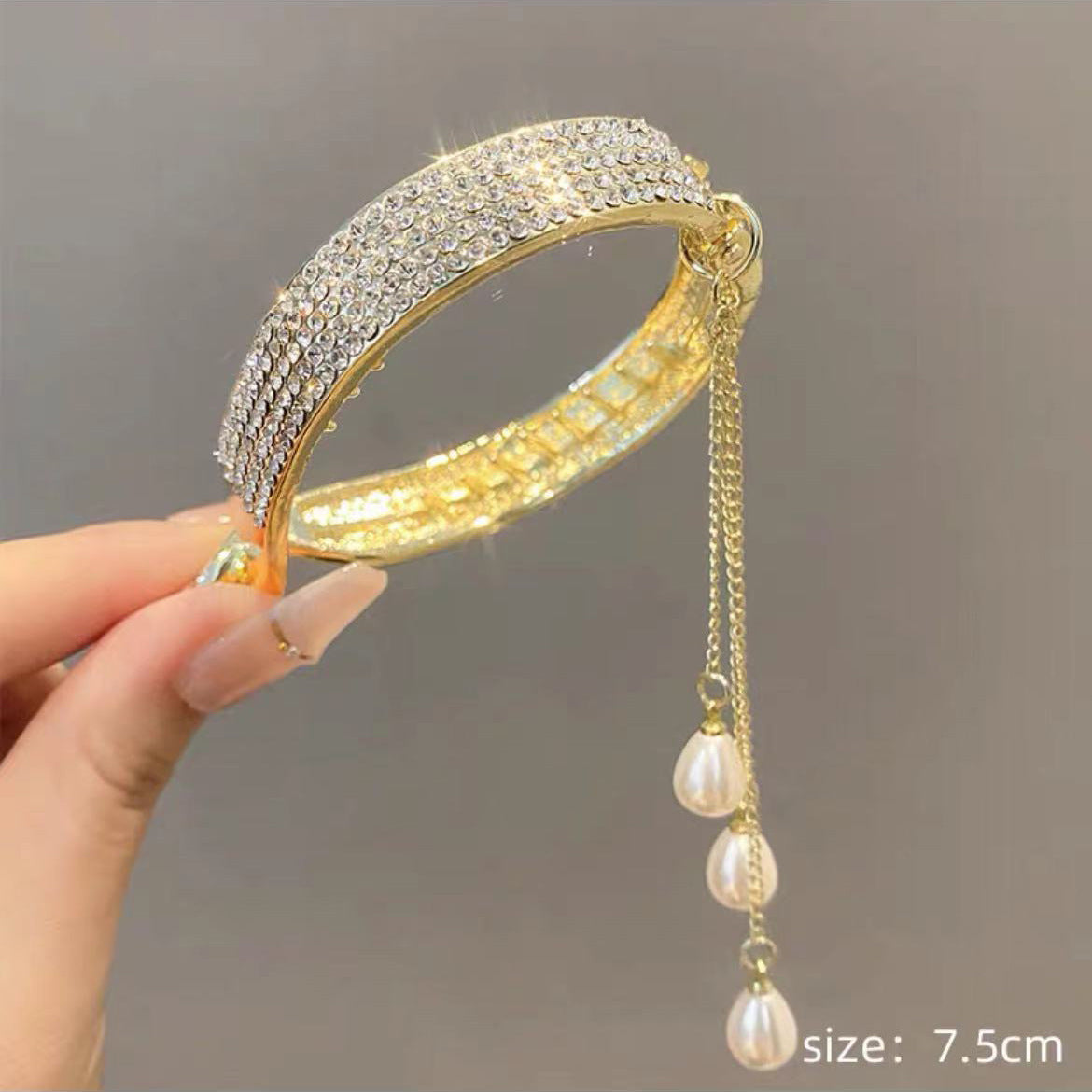 Ball Head Plate Temperament Horsetail Buckle Hair Clip