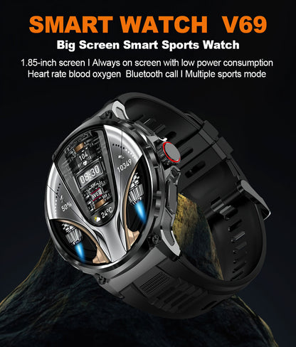 HD Large Screen Smart Watch Bluetooth Calling Heart Rate Blood Oxygen Monitoring