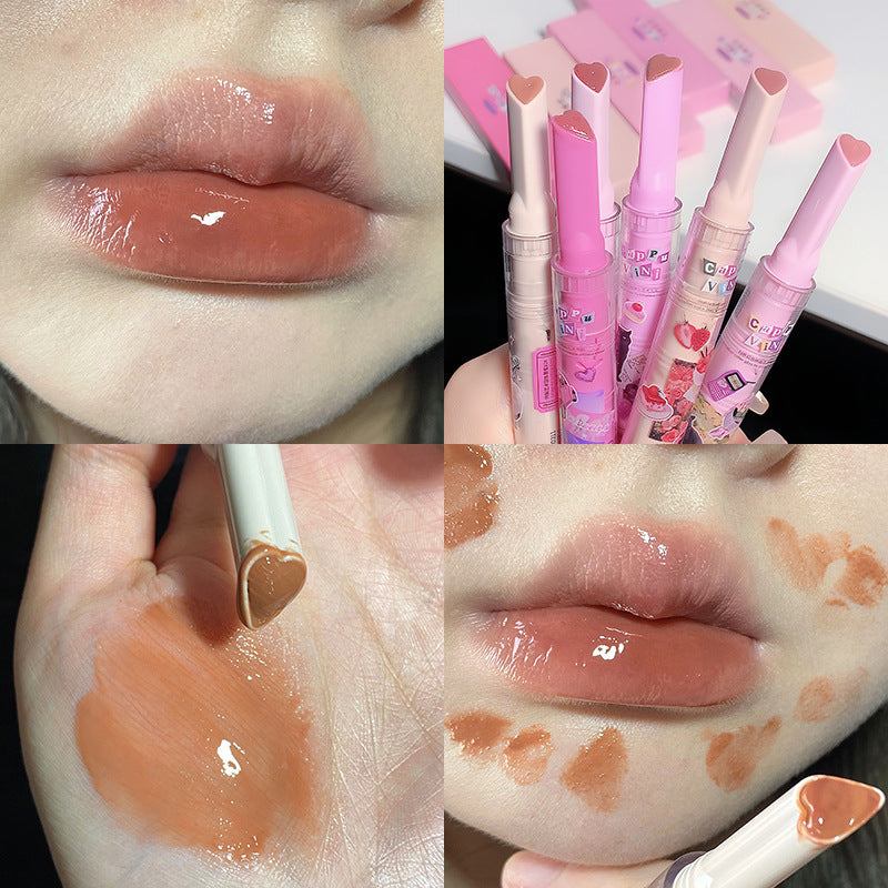 Full Lips Mirror Water Light Fading Lip Lines Moisturizing And Nourishing Lipstick