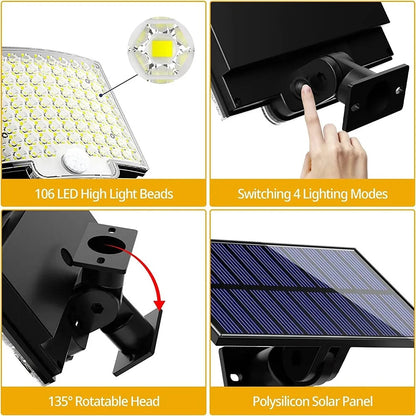 Garden Lamp 106led Solar Wall Lamp