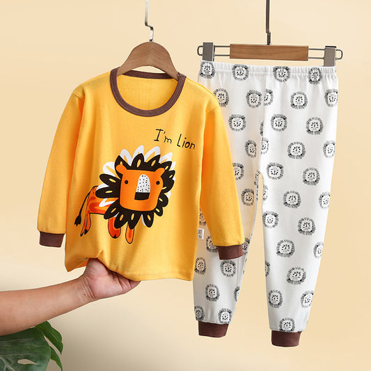 CUHK Children's Underwear Set Printed Homewear Pajamas