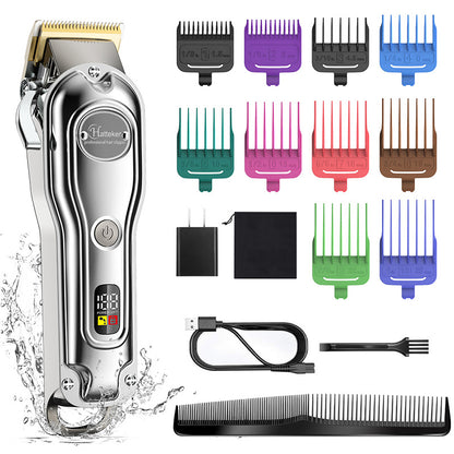 Hair Scissors Metal Machine Intelligent LED LCD Display Hair Salon Washing Electric Clipper Razor