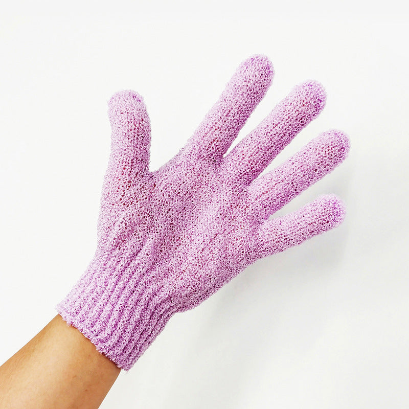 Household Bath Candy-colored Five-finger Gloves