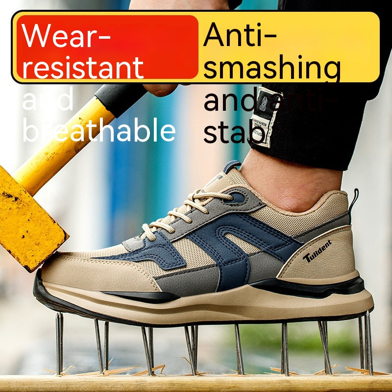 Labor Protection Shoes With Anti Smashing And Anti Piercing Steel Toe Caps