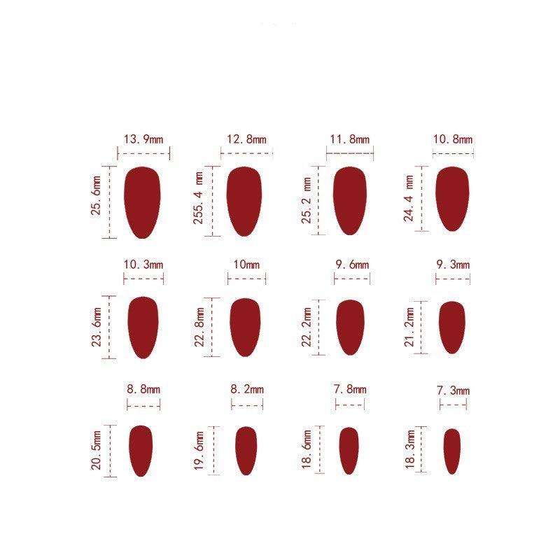 Cat's Eye Nail Patch Red Solid Color