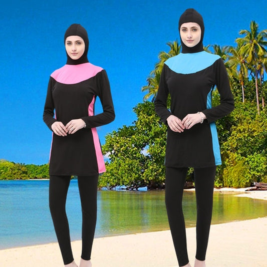 Conservative Sunscreen Women's Split Swimsuit Hooded