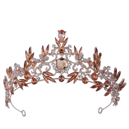 Crown Alloy Rhinestone-encrusted Adult Jewelry