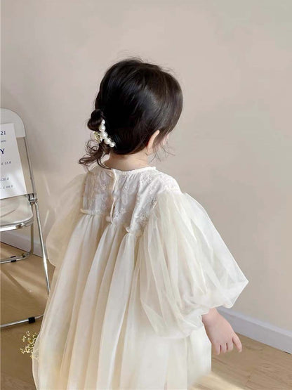 Girls Fashion Simple Solid Color Tulle Skirt