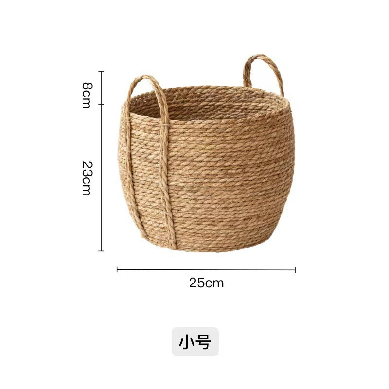 Handmade Vine Woven Flower Basket With Handle