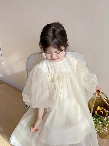 Girls Fashion Simple Solid Color Tulle Skirt