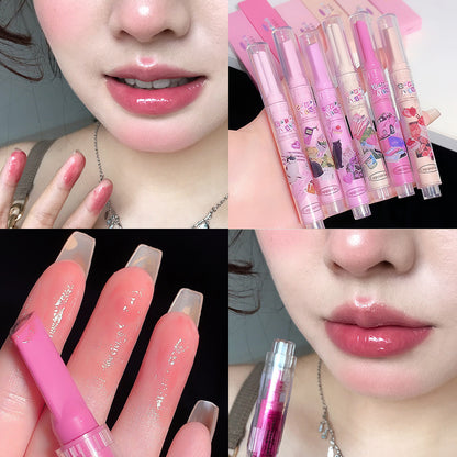 Full Lips Mirror Water Light Fading Lip Lines Moisturizing And Nourishing Lipstick