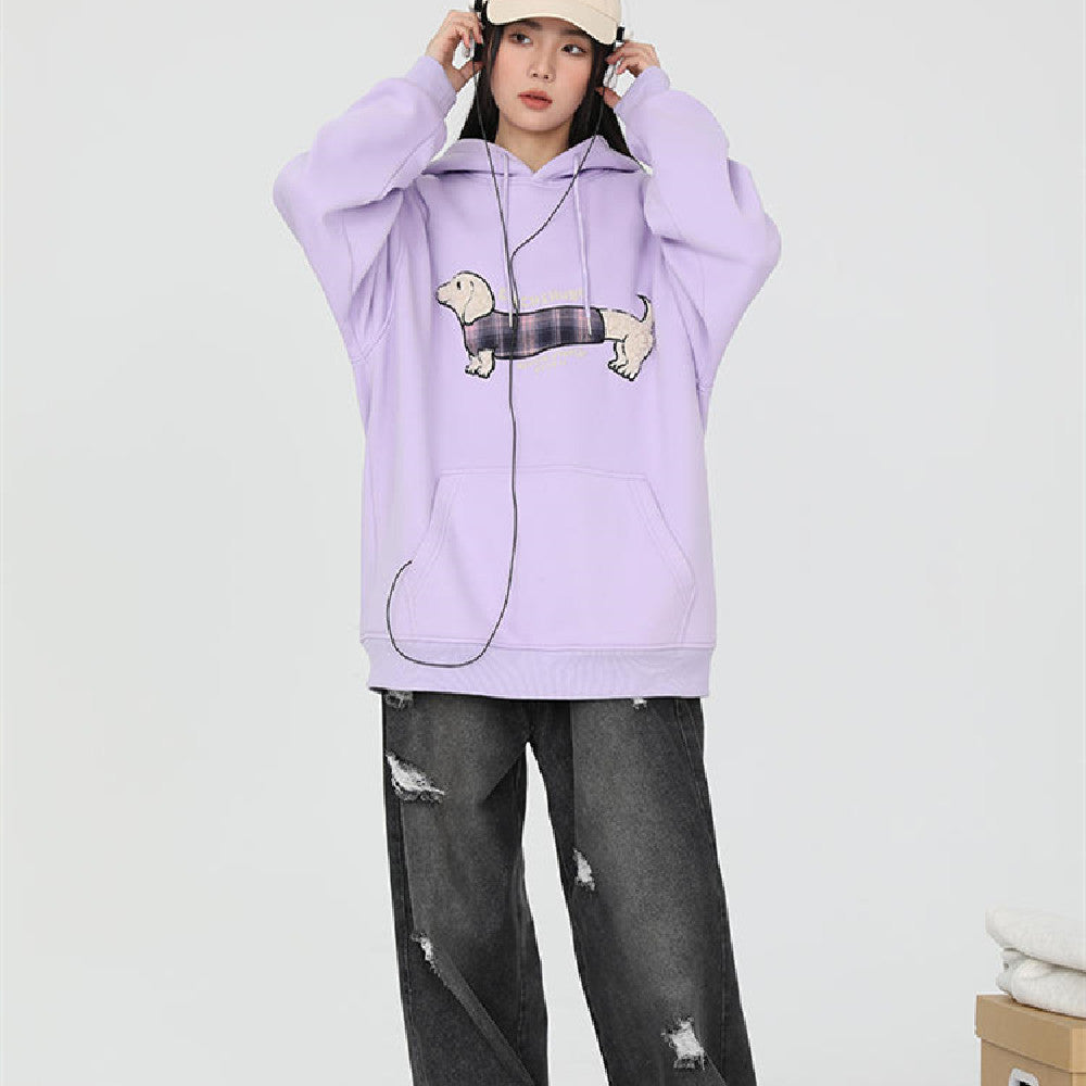 Women's Fashionable Loose Fitting Casual Hoodie