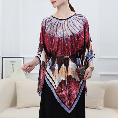 Artificial Silk Pullover Sunscreen Scarf Shawl