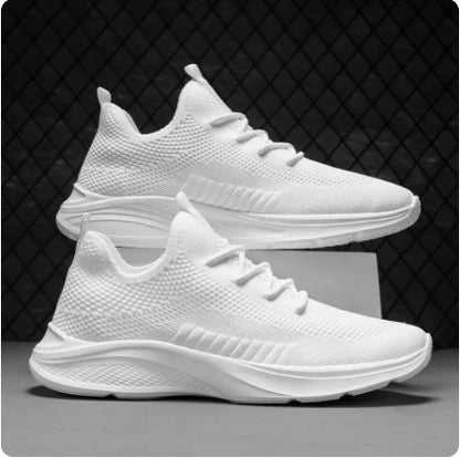 Breathable White Mesh Men's Casual Sneaker