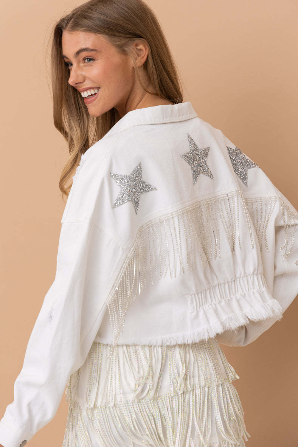 Fringed Burr XINGX Women's Cowboy Coat